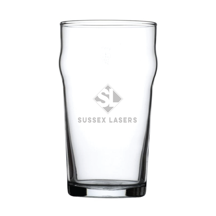 Nonic Pint Glass 20oz (57cl) - Laser Engraved Logo